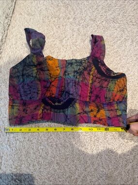 Ladies size M Colorful Tie-Dye Crop Tank Top
